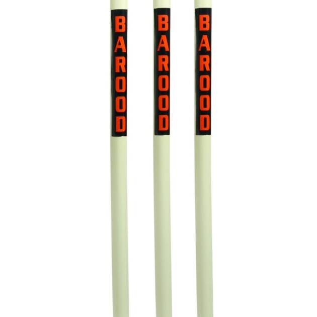 BAROOD Wooden Cricket Stumps Set of 3 with 2 Bails for Kids Adults Practice Training Match Use | Durable Hardwood Stumps with Bails | Strong Wicket for Outdoor Ground Turf Pitch