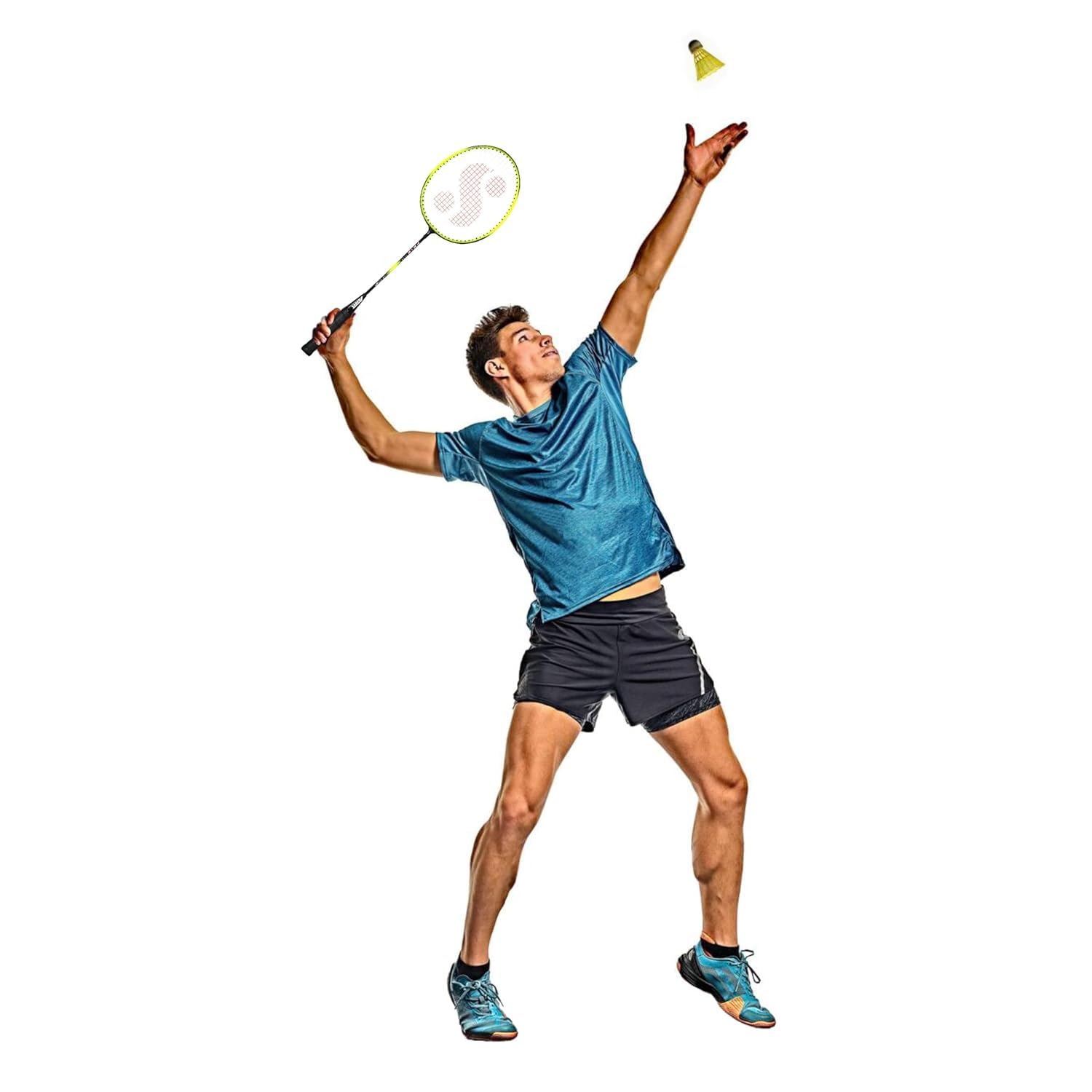 Drive Badminton Kit (2 Racquets with Full Cover, 1 Box Plastic Shuttlecock Pack of 3)(Red/Black) - Image 6