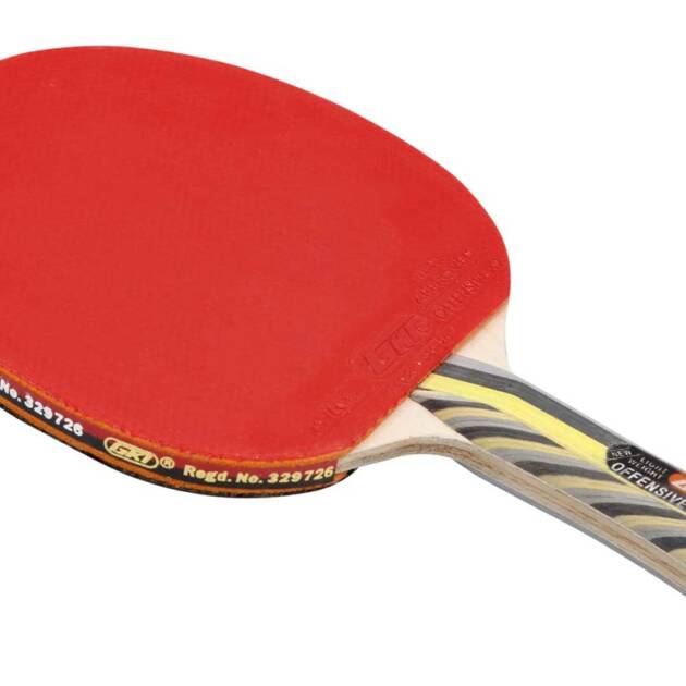 GKI Offensive XX New Computerised Printed Cover Wooden Table Tennis Racquet (Pack of 1)