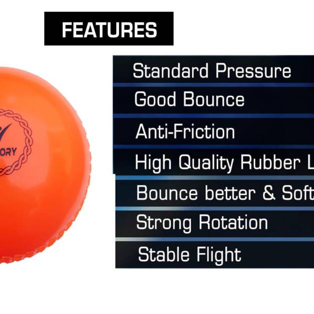 Victory T-20 Synthetic Cricket Ball Match Practice Training | Practice Cricket Ball | Wind Balls | Swing Ball | Indoor & Outdoor Street & Beach Cricket (Multicolor)