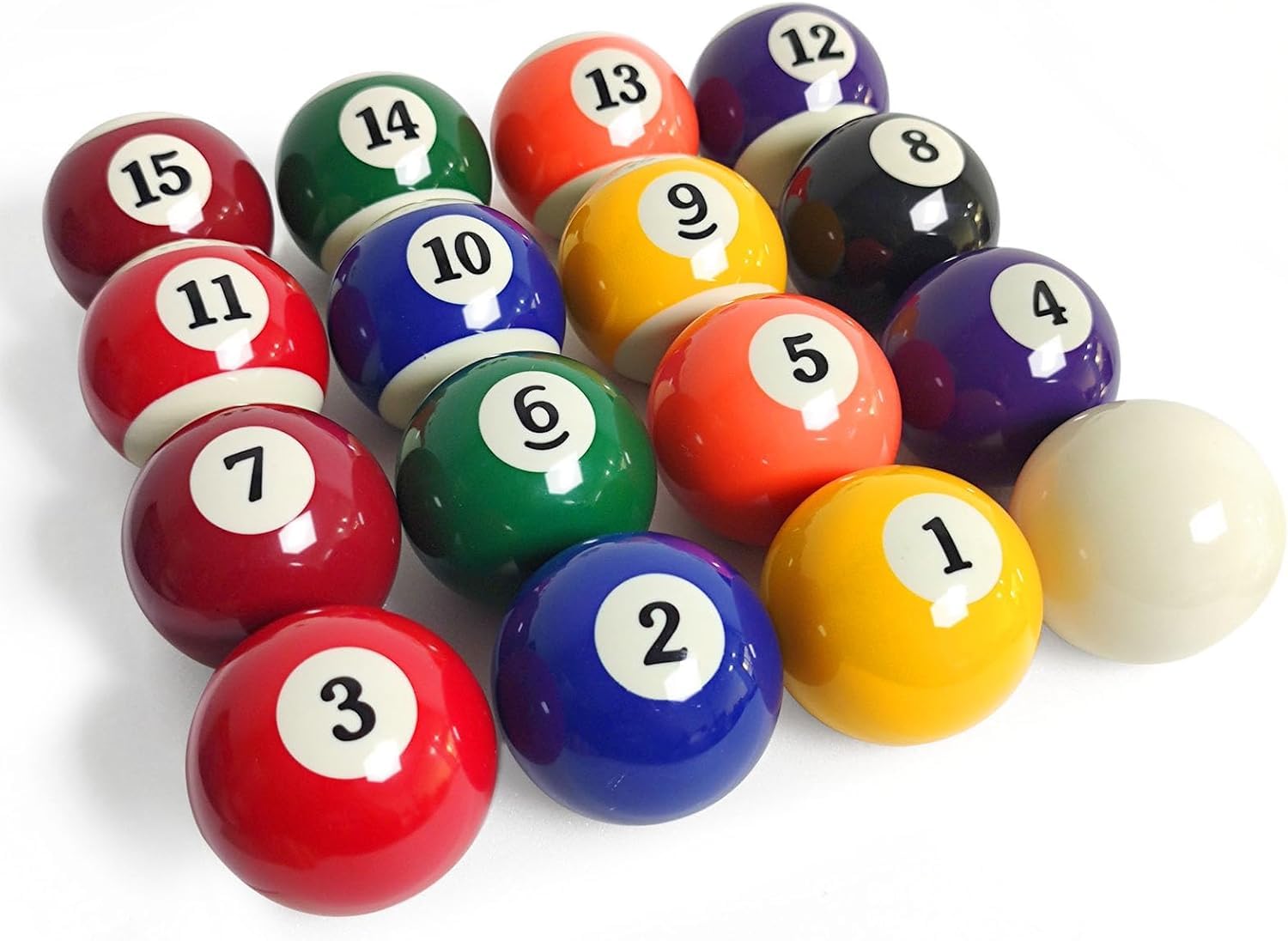 Leosportz Pool Balls Billiard Set - 16 Resin Snooker Balls, Regulation Size & Weight, Complete Pool Table Balls Set for Replacement | Pool Table Billiards Pool Accessories (Pack of 16 Set) - Image 4