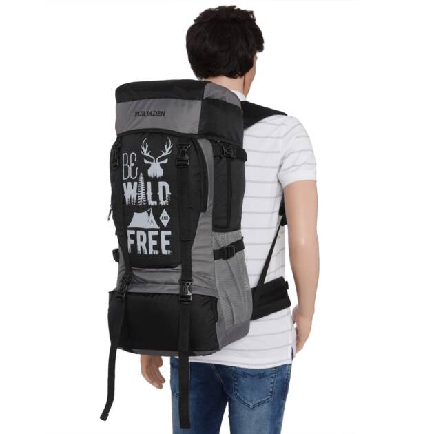 Fur Jaden 55 LTR Rucksack Travel Backpack Bag for Trekking, Hiking with Shoe Compartment