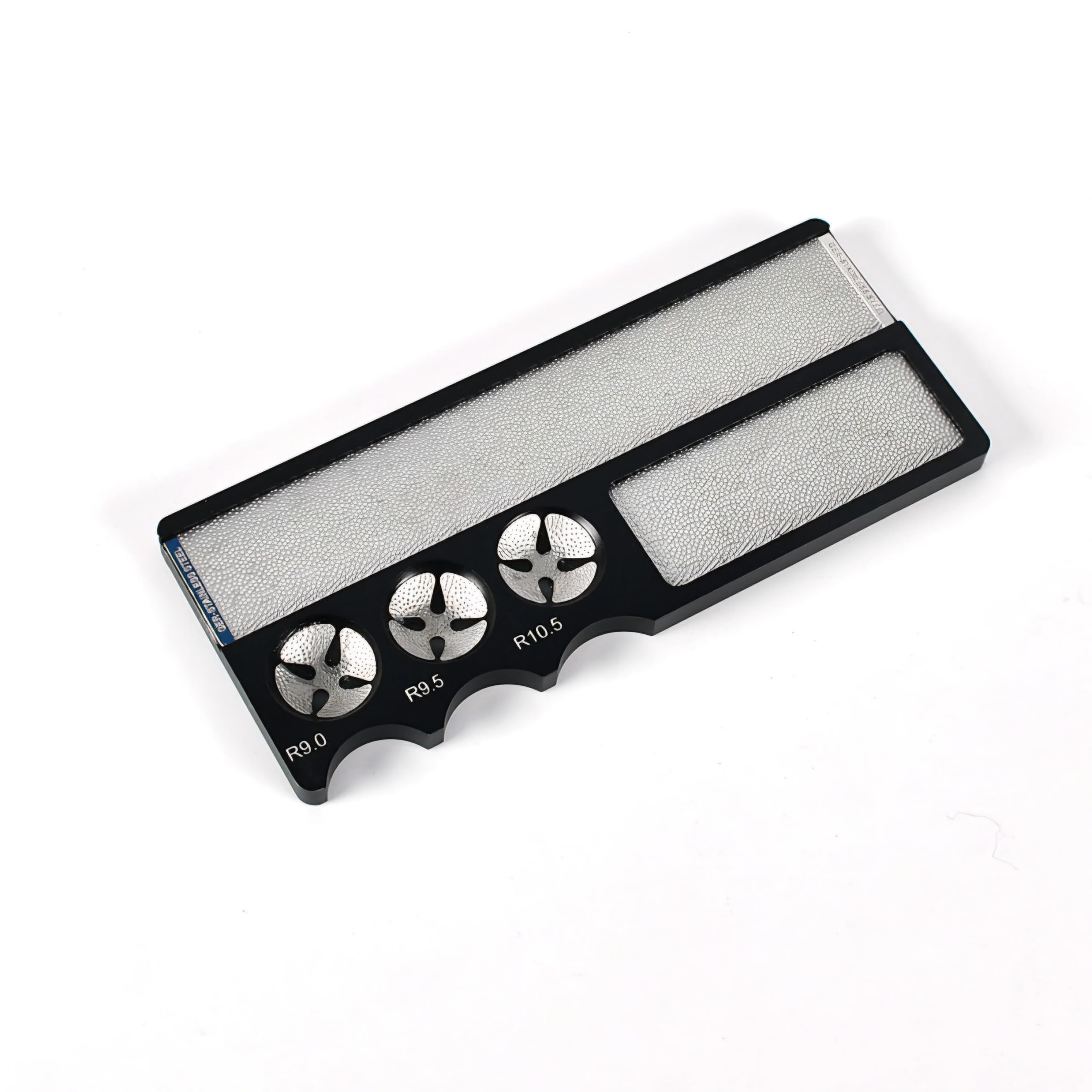 RUP Billiard Pool Cue Tip Shaper, 4-in-1 Aluminium Repair Tool with Burnisher, Black