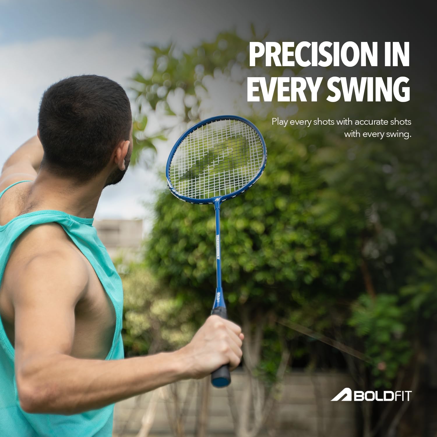 Badminton Racket Combo for Beginners Adults Aluminium Shuttle Bat with Full Cover Bag Badminton Racquet for Practice & Match Lightweight 100gm with Grip Handle Shuttle Racket 1 Pair BlueOrange - Image 5