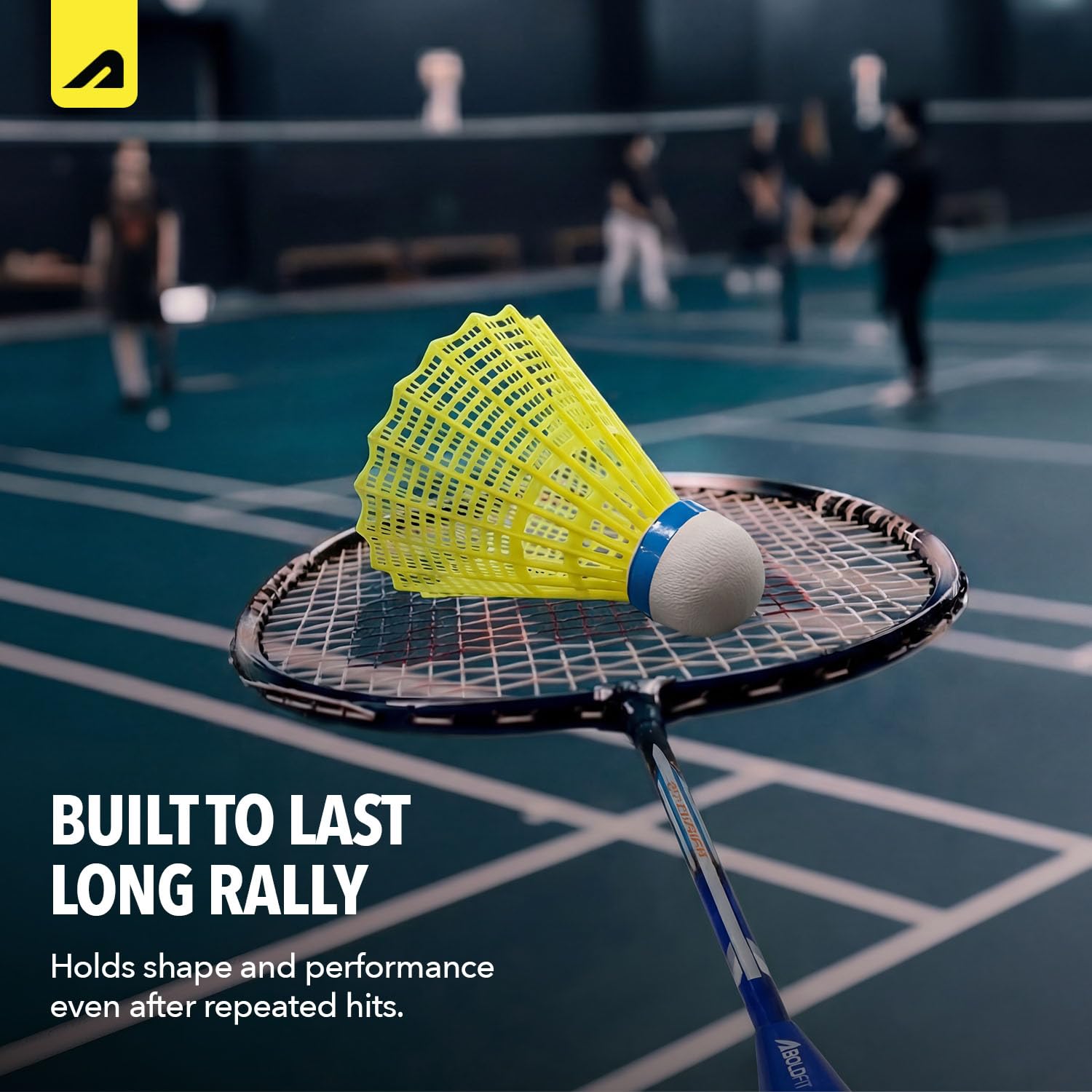 Badminton Shuttlecock Set 6pcs High Durability Badminton Nylon Shuttle with Natural Wood Cork Base Ideal for Daily Practice for Beginners & Players Rally 200 Yellow (Pack of 6) - Image 7