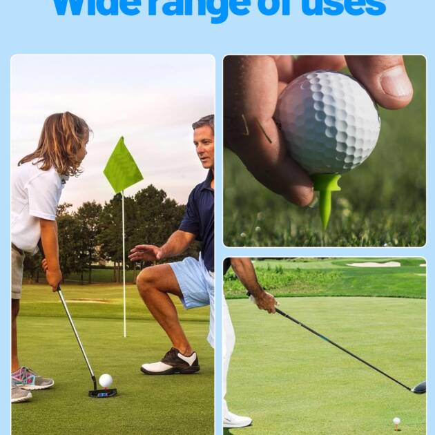 28 Pcs Golf Tees, Mixed Sizes Plastic Golf Tees, Durable Golf Accessories for Men, Golf Tees for Practice, Golf Kit with Multiple Heights (70mm to 25mm)